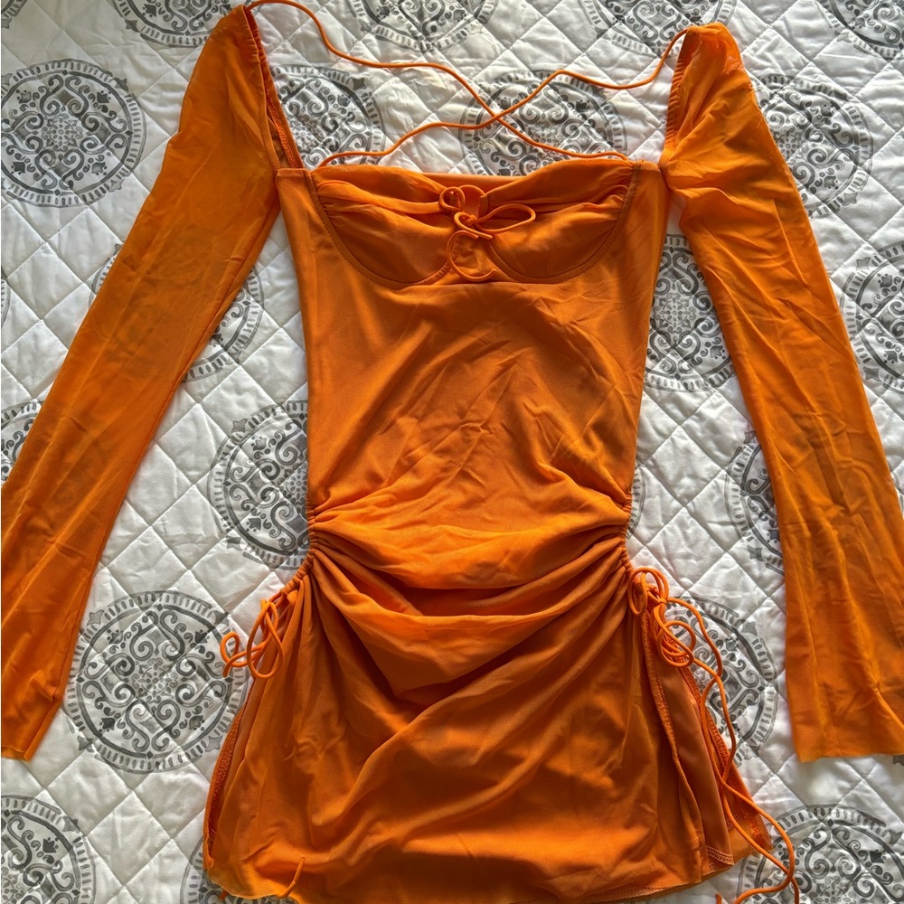 Orange Mini Dress